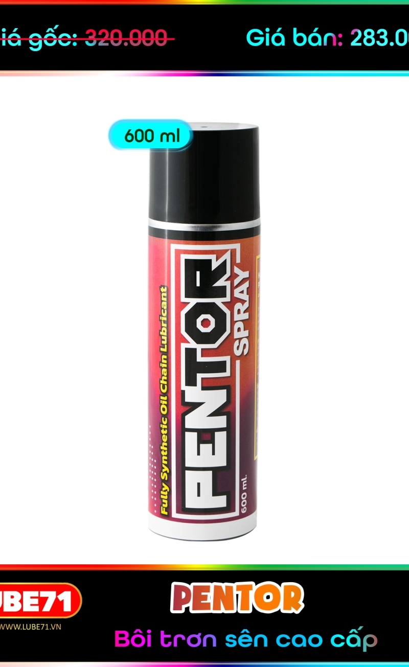 PENTOR - Dưỡng Sên Cao Cấp Chống Văng, Bám Lâu