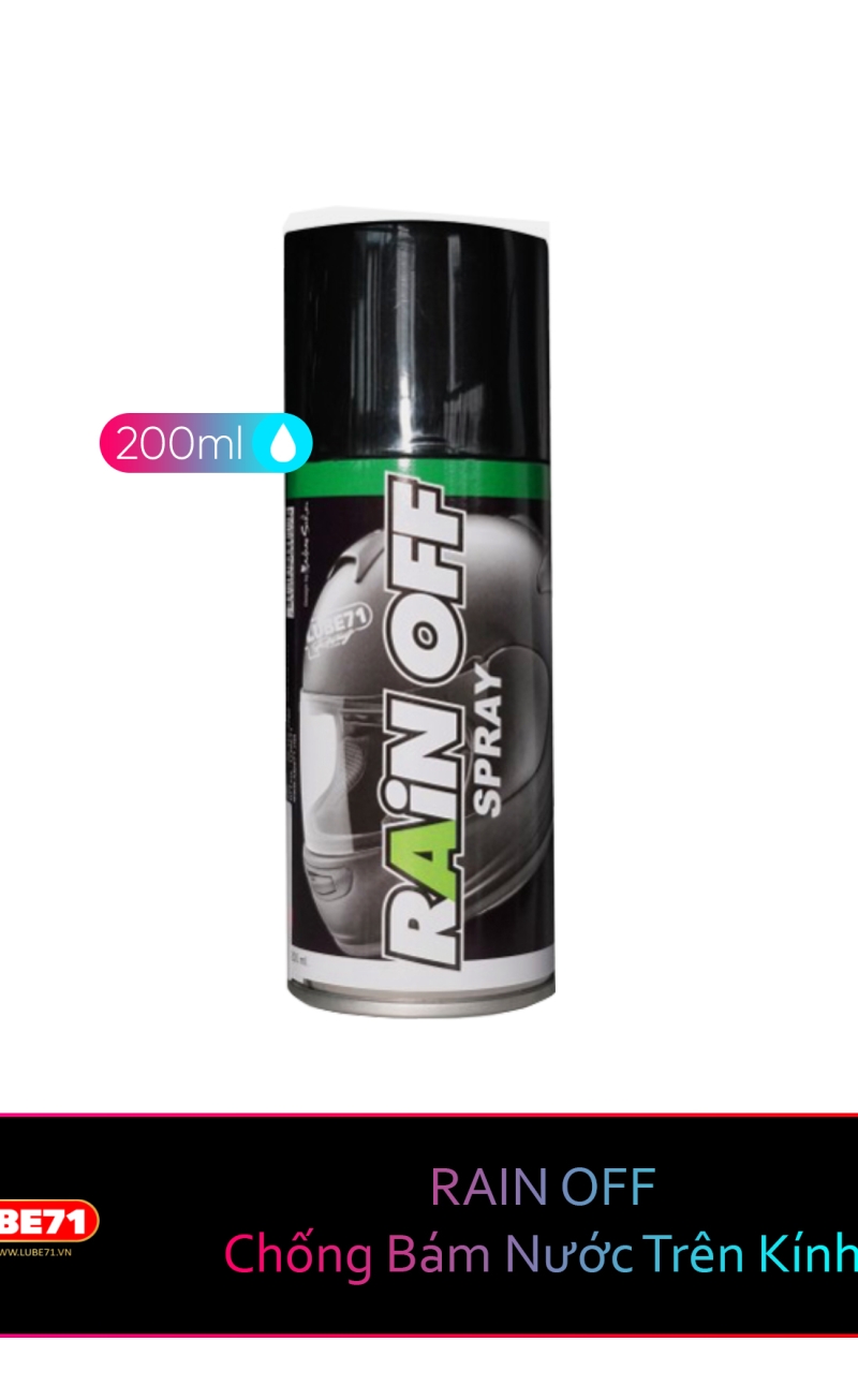 RAIN OFF - Chống Bám Nước Trên Kính