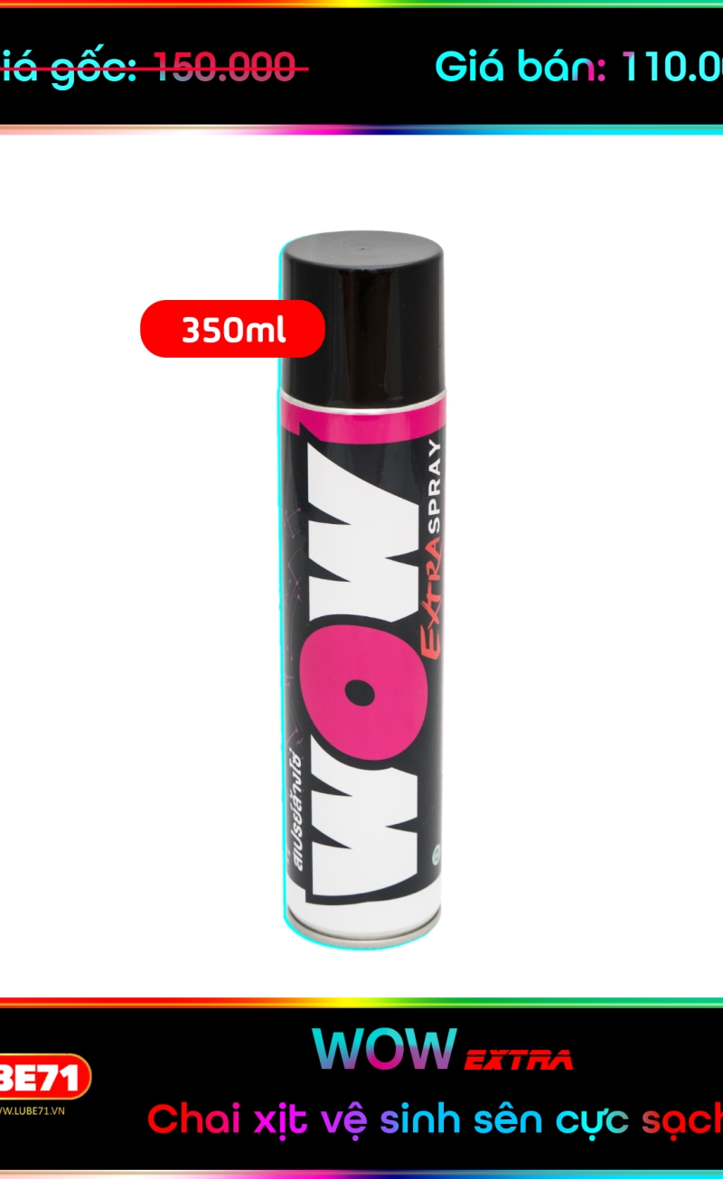 WOW EXTRA -CHAI VỆ SINH SÊN SIÊU TIỆN LỢI